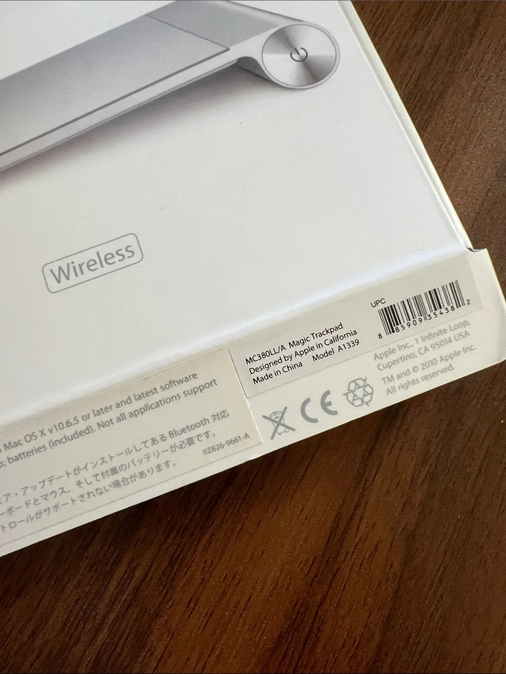 Apple Magic Trackpad - Silver Wireless Multi-Touch